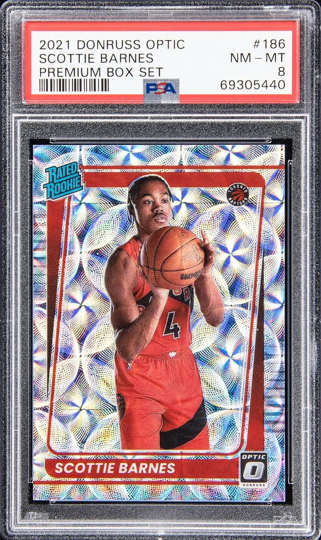 2021-22 Donruss Optic Scottie Barnes Premium Box Set #185 card image