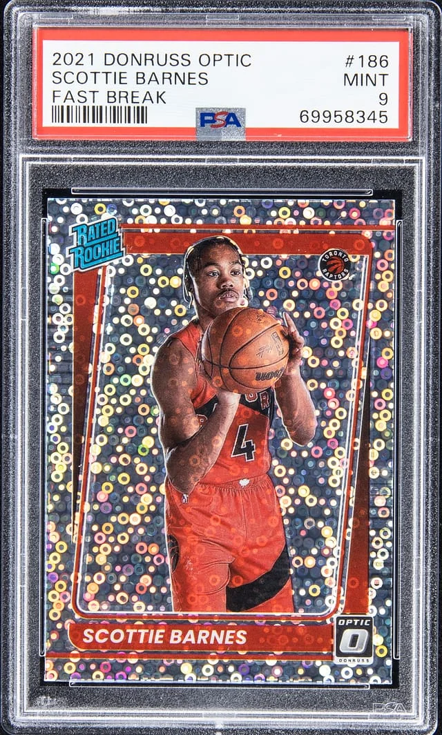 2021-22 Donruss Optic Scottie Barnes Fast Break #186 card image