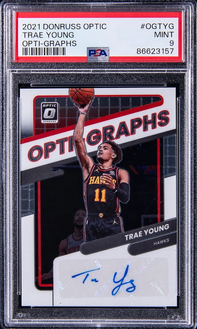 2021-22 Donruss Optic Trae Young Opti-Graphs #OG-TYG card image