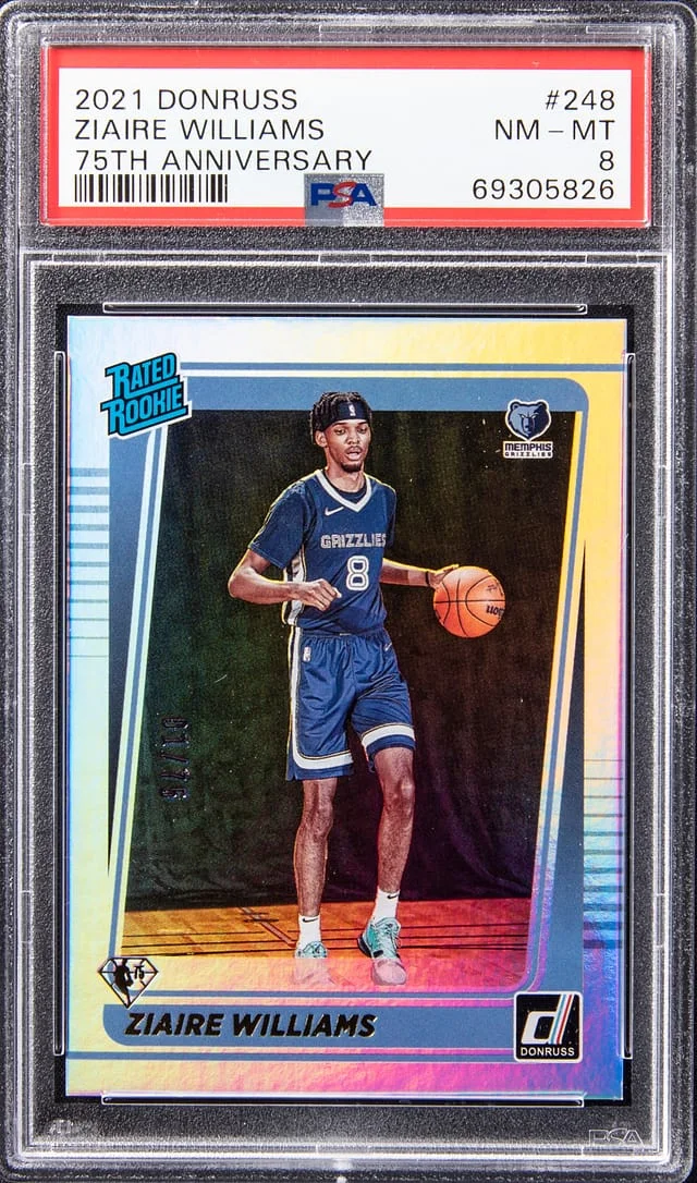 2021-22 Donruss Ziare Williams 75th Anniversary #248 card image