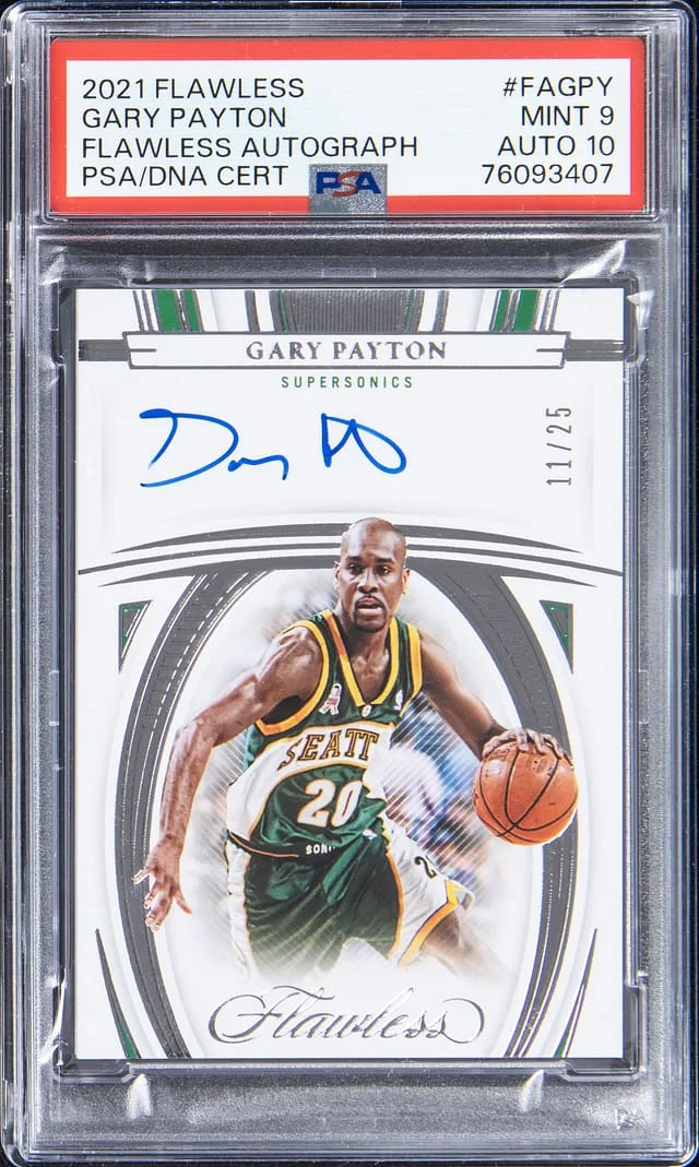 2021-22 Flawless Gary Payton Flawless Autograph #FAGPY card image