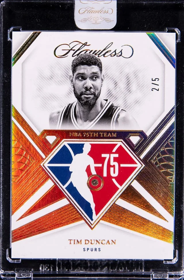 2021-22 Flawless Tim Duncan #105 card image