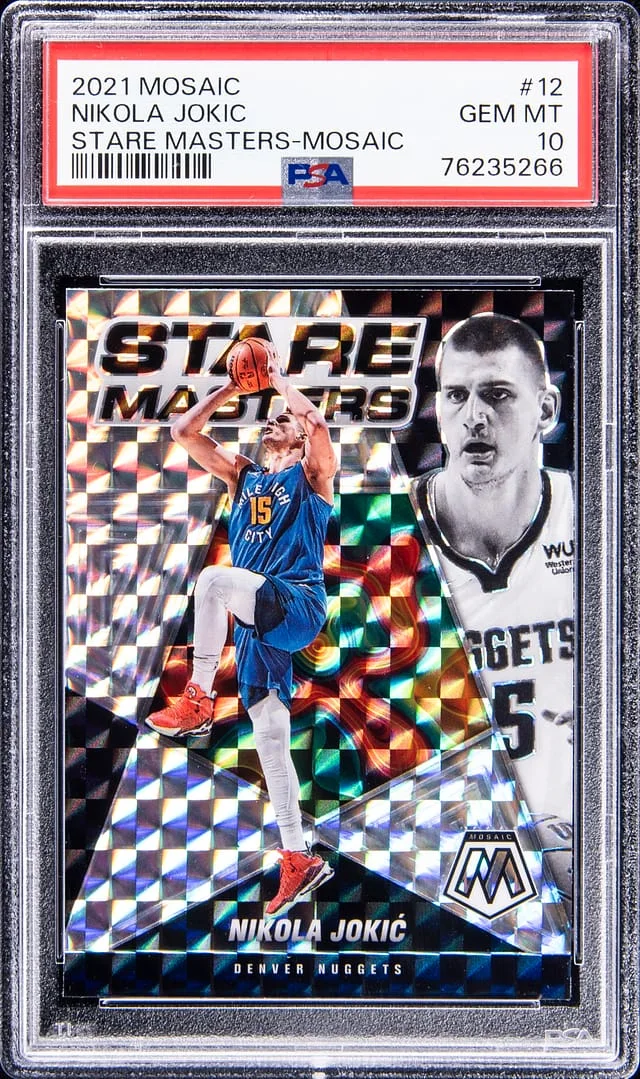 2021-22 Mosaic Nikola Jokic Stare Masters - Mosaic #12 card image
