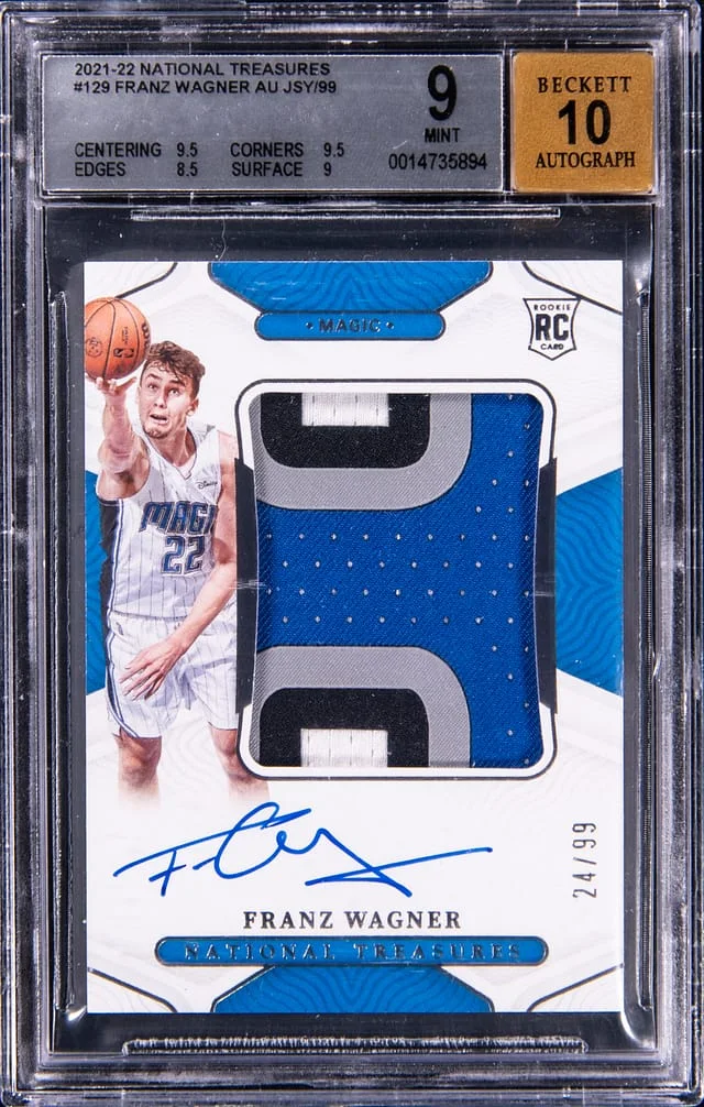 2021-22 National Treasures Franz Wagner #129 card image