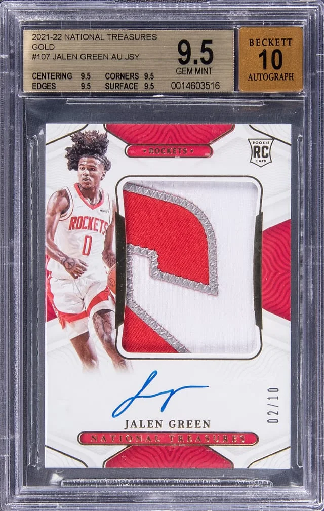 2021-22 National Treasures Jalen Patch Autograph (RPA) Gold #107 card image