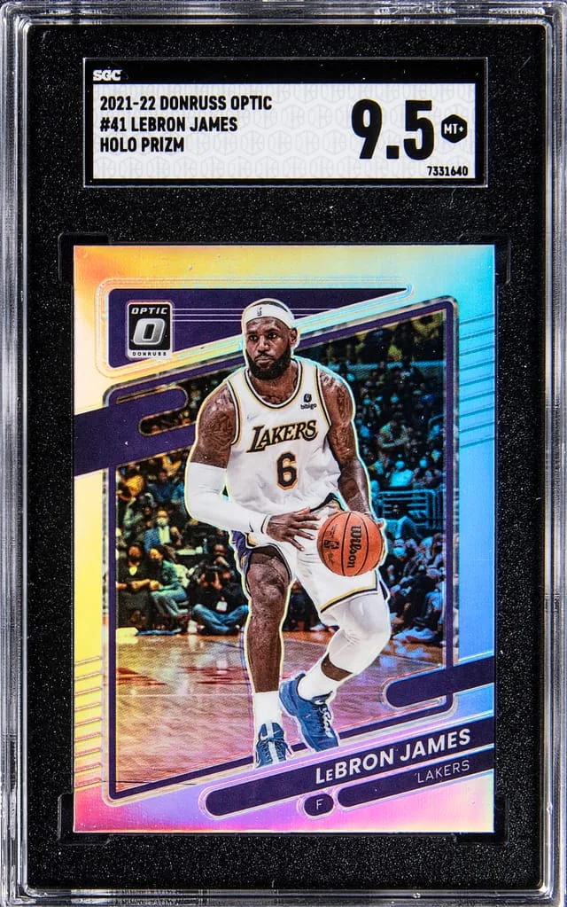 2021-22 Panin Donruss Optic Holo Prizm LeBron James #41 card image