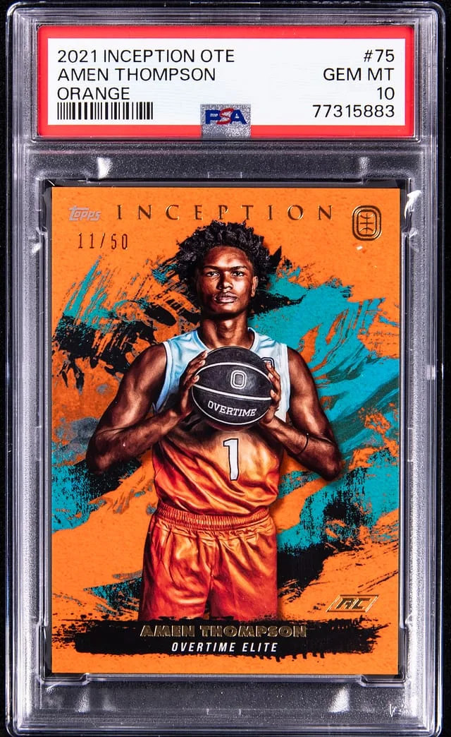 2021-22 Panini Amen Thompson Inception OTE Orange #75 card image