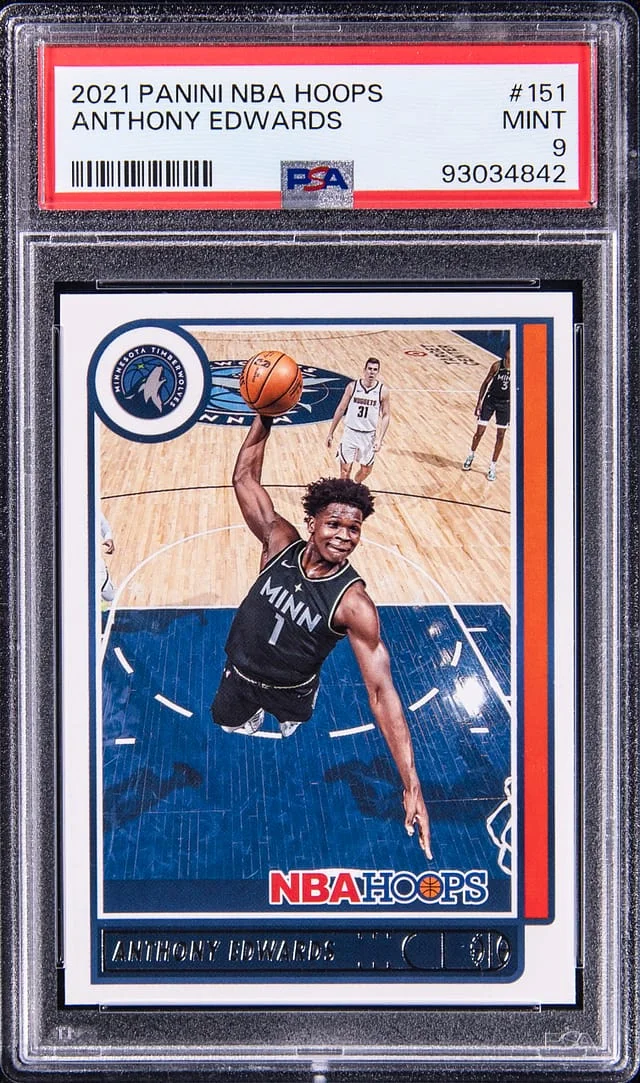 2021-22 Panini Anthony Edwards NBA Hoops #151 card image