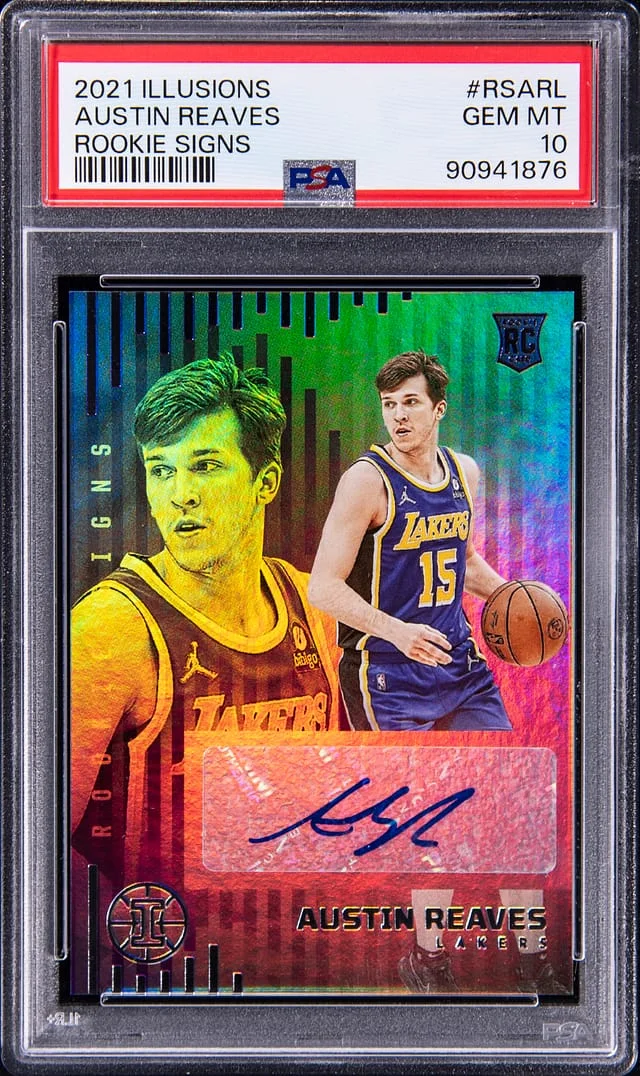 2021-22 Panini Austin Reaves Ilusions Signs #RS-ARL card image