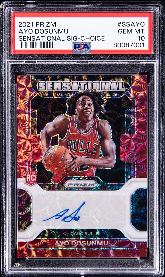 2021-22 Panini Ayo Dosunmu Sensational Signatures Choice Prizm #SS-AYO card image