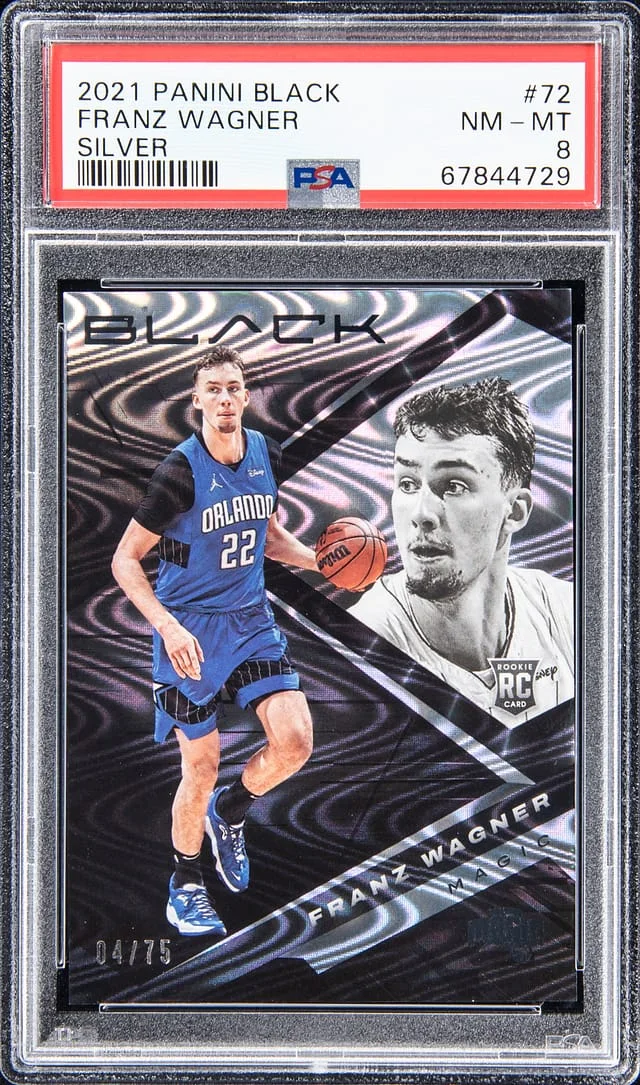2021-22 Panini Black Franz Wagner Silver #72 card image
