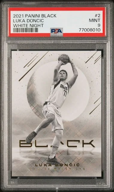 2021-22 Panini Black Luka Doncic White Night #2 card image