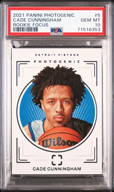 2021-22 Panini Cade Cunningham Photogenic Focus #5 card image