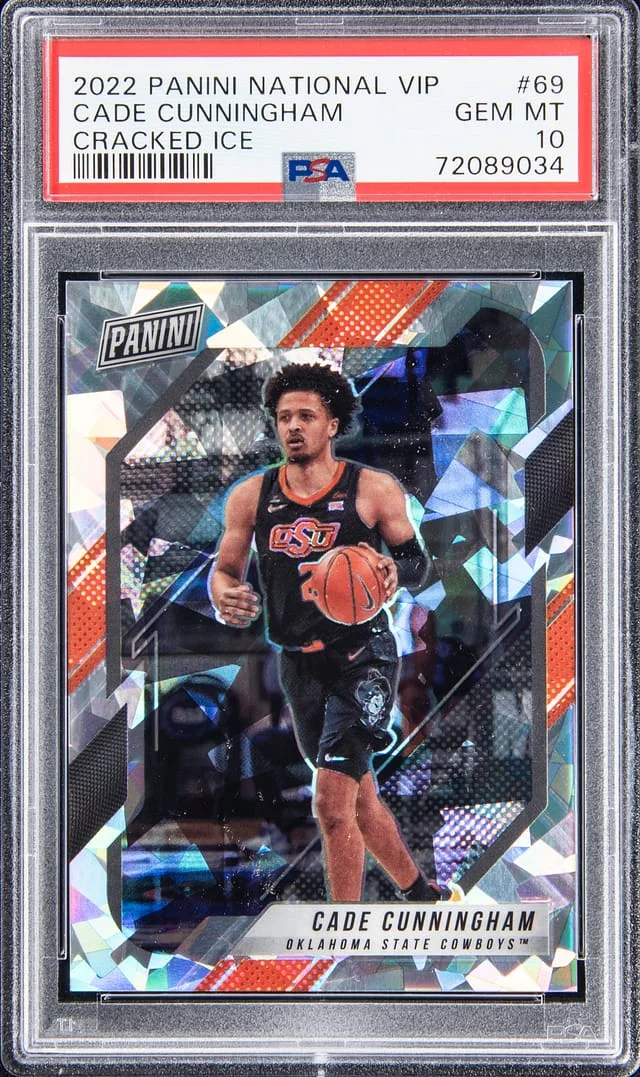 2021-22 Panini Cade Cunningham National VIP Cracked Ice #69 card image