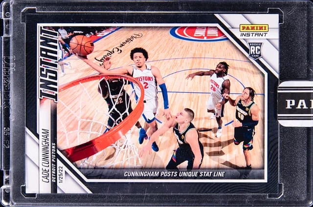 2021-22 Panini Cade Cunningham - Panini Encased Instant Black 1/1 #110 card image