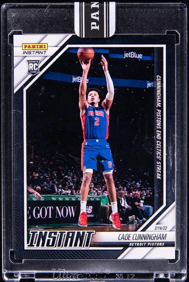 2021-22 Panini Cade Cunningham - Panini Encased Instant Black 1/1 #131 card image
