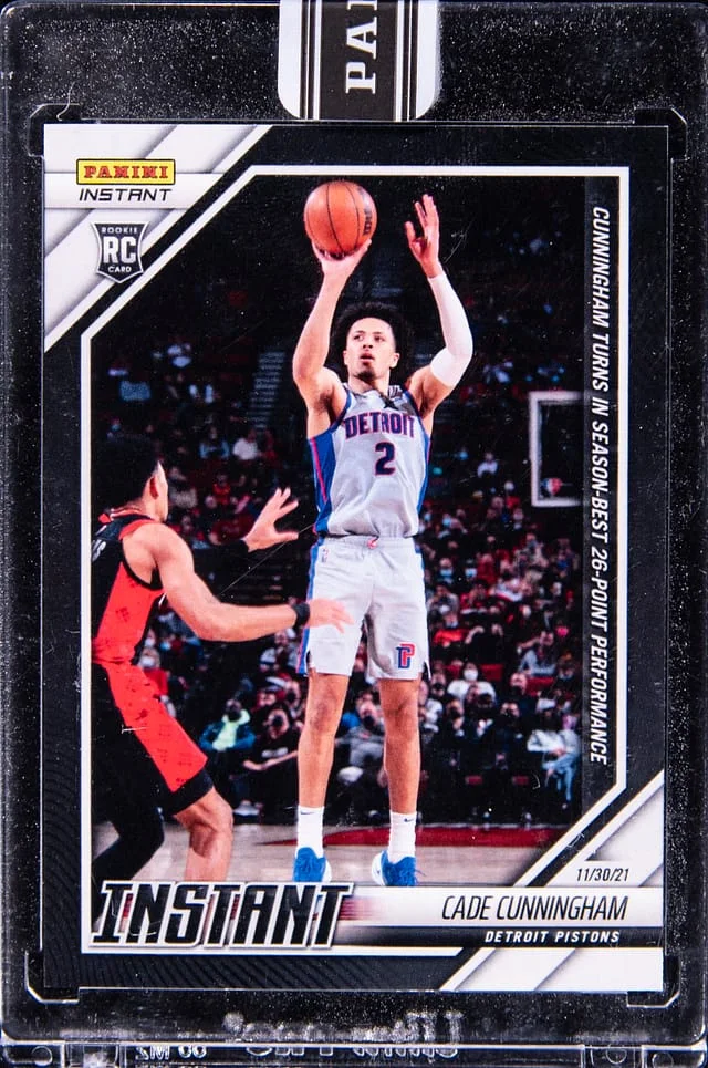 2021-22 Panini Cade Cunningham - Panini Encased Instant Black 1/1 #43 card image