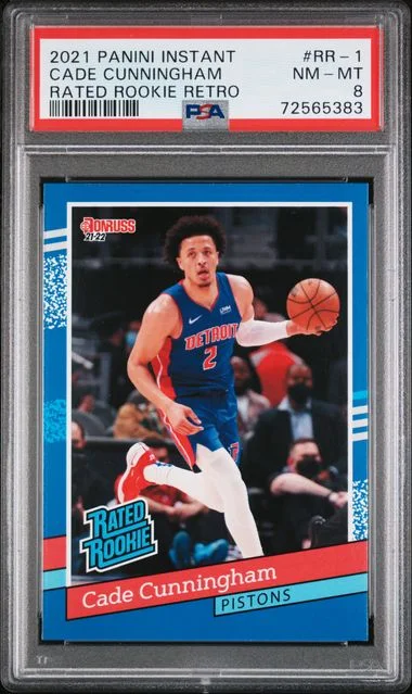 2021-22 Panini Cade Cunningham Instant Rated Retro #RR-1 card image