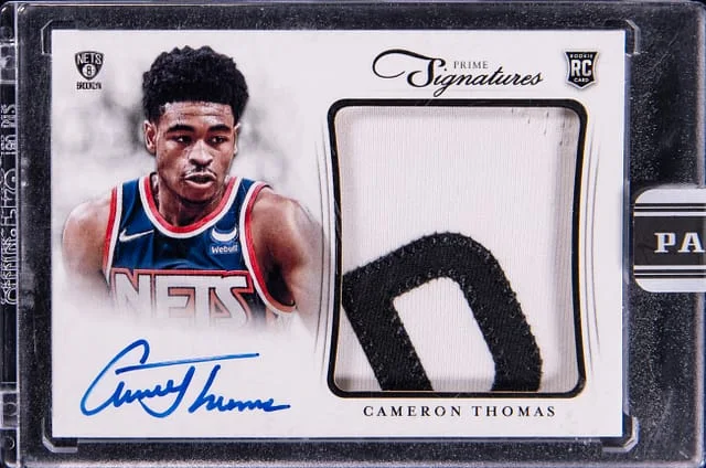 2021-22 Panini Cameron Thomas Instant Prime Signatures #27 card image