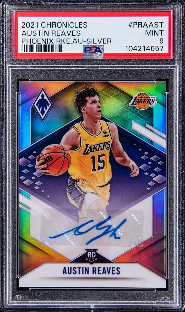 2021-22 Panini Chronicles Austin Reaves Phoenix Autograph Silver #PRA-AST card image
