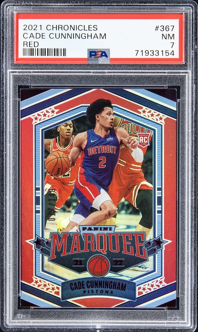 2021-22 Panini Chronicles Cade Cunningham Red #367 card image