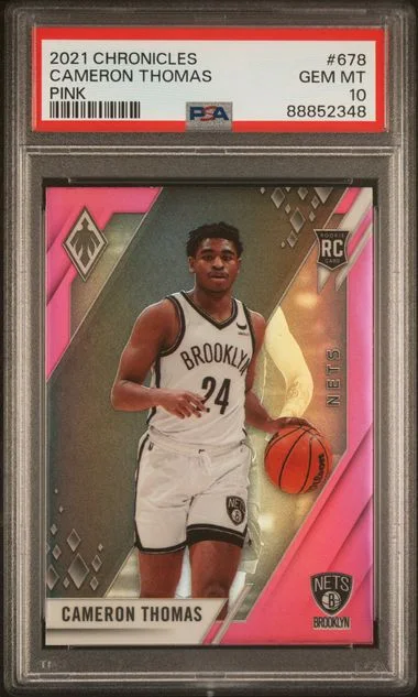 2021-22 Panini Chronicles Cameron Thomas Pink #678 card image