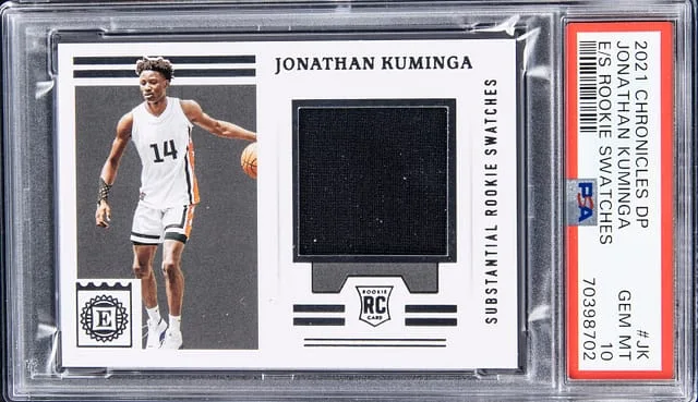 2021-22 Panini Chronicles Draft Picks Jonathan Kuminga Encased Swatches #JK card image