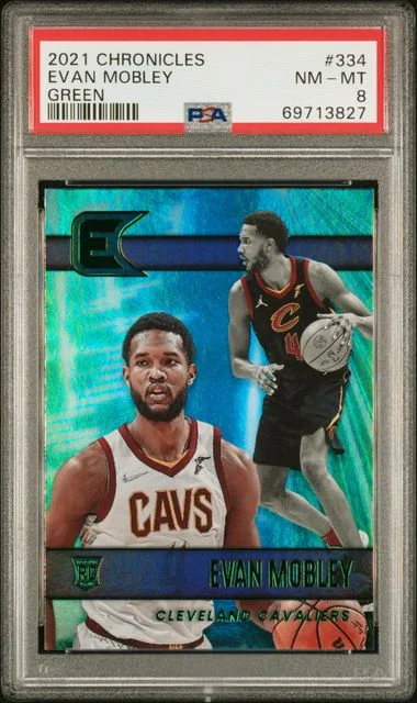 2021-22 Panini Chronicles Evan Mobley Green #334 card image