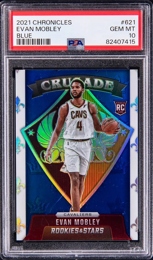 2021-22 Panini Chronicles Evan Mobley 75th Anniversary #621 card image