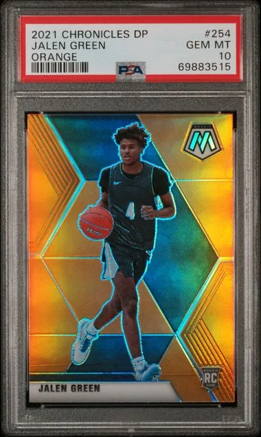 2021-22 Panini Chronicles Jalen Mosaic Draft Picks Orange #254 card image