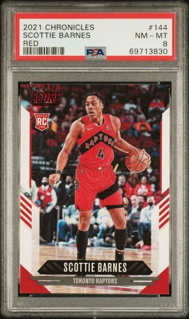 2021-22 Panini Chronicles Scottie Barnes Red #144 card image