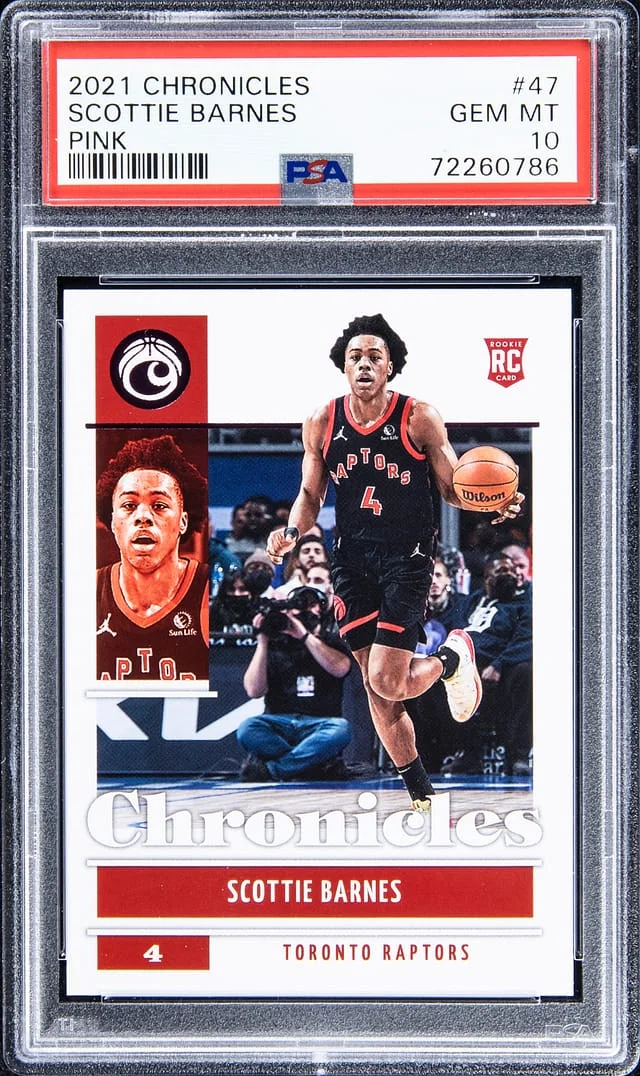 2021-22 Panini Chronicles Scottie Barnes Pink #47 card image