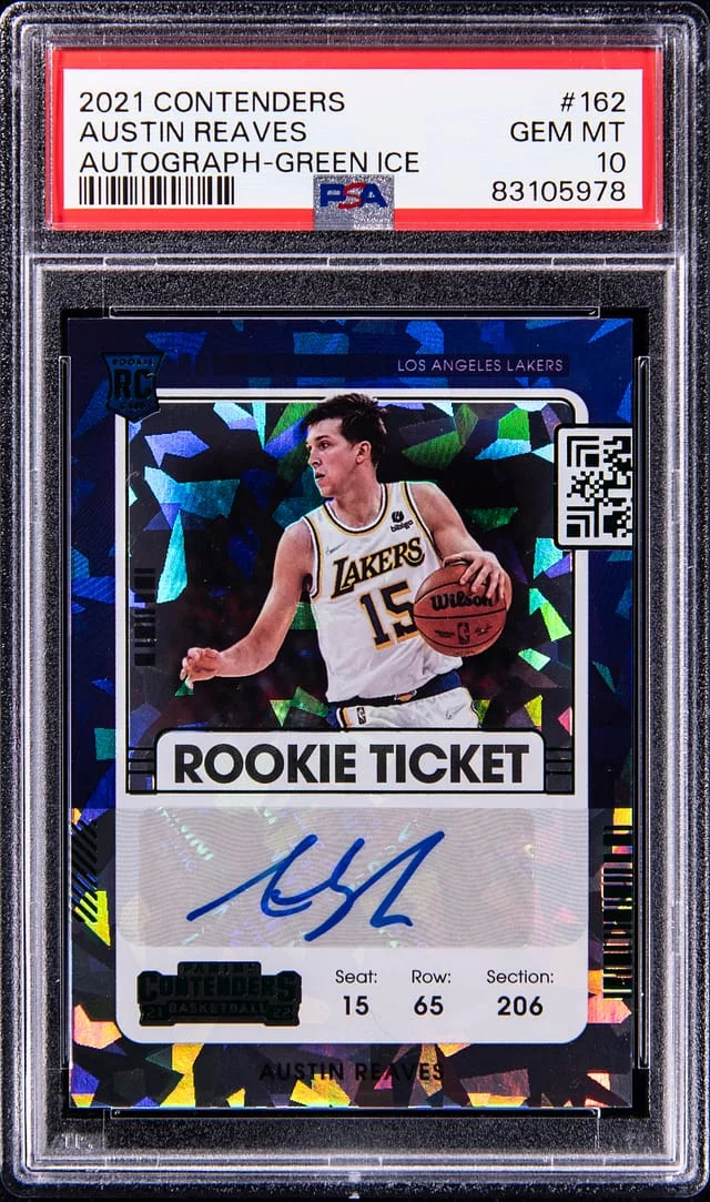 2021-22 Panini Contenders Austin Reaves Autograph Playoff #162 card image