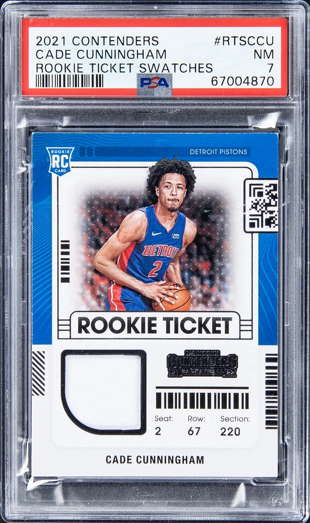 2021-22 Panini Contenders Cade Cunningham Ticket Swatches #RTSCCU card image