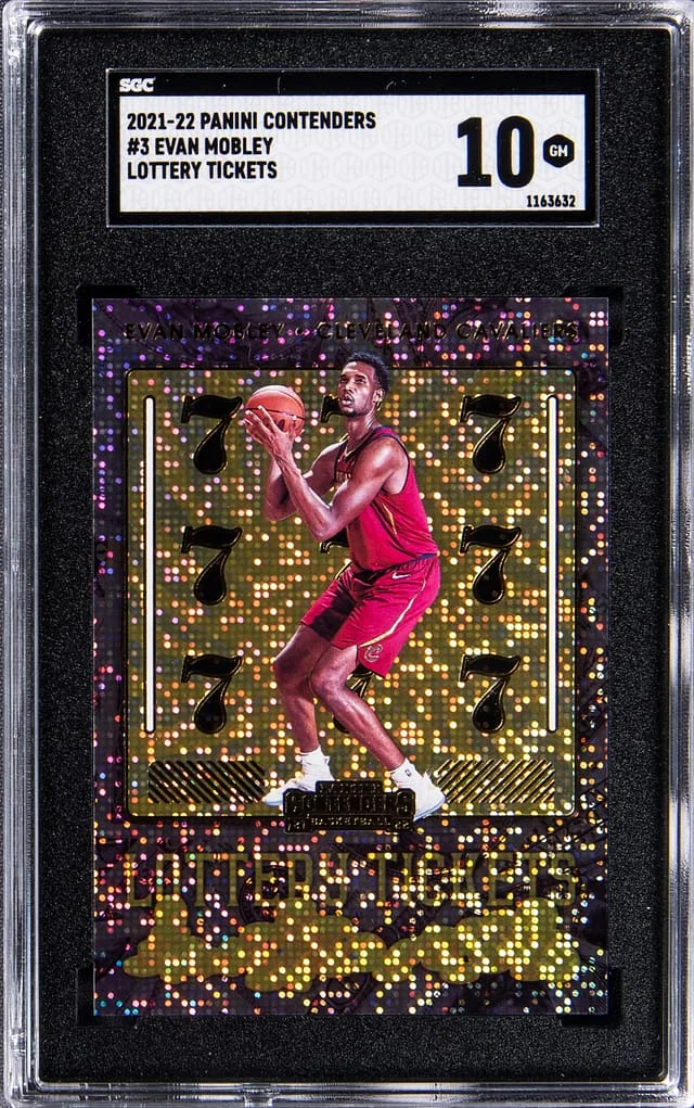 2021-22 Panini Contenders Evan Mobley Lottery Tickets #3 card image
