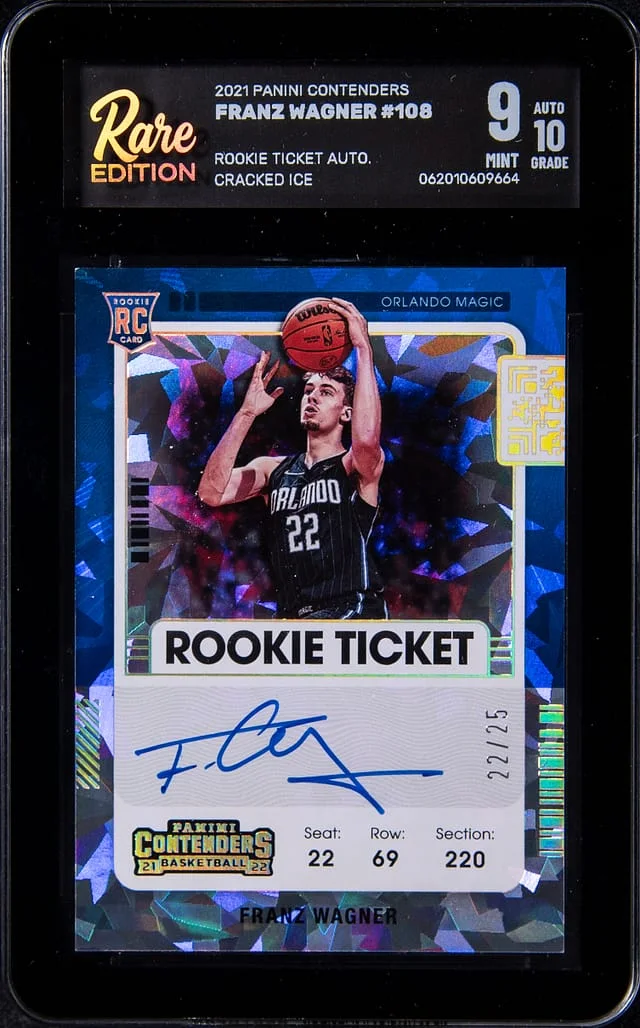 2021-22 Panini Contenders Franz Wagner Ticket Autograph #108 card image