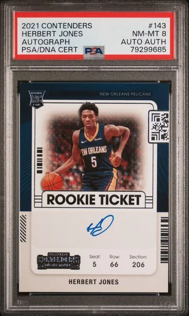 2021-22 Panini Contenders Herbert Jones Autograph #143 card image