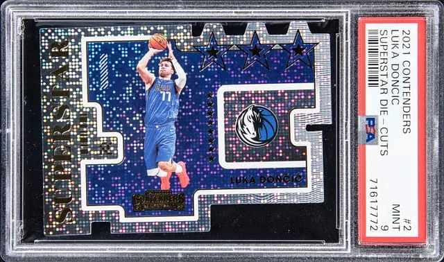 2021-22 Panini Contenders Luka Doncic Superstar Die-Cuts #2 card image