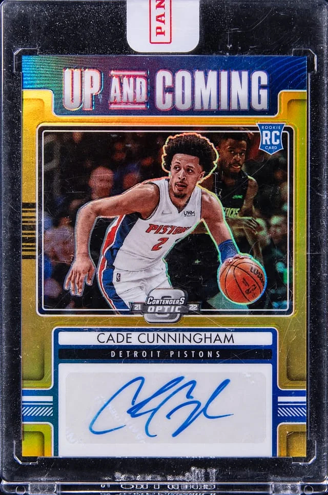 2021-22 Panini Contenders Optic Cade Cunningham Up and Coming Autograph #UCA-CCU card image