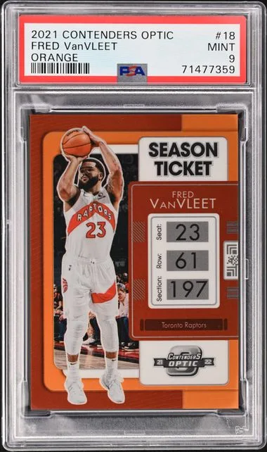 2021-22 Panini Contenders Optic Fred VanVleet Orange #18 card image
