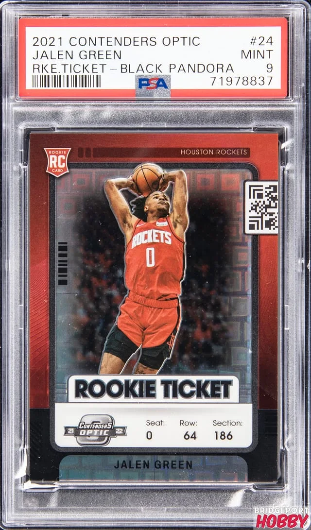 2021-22 Panini Contenders Optic Jalen Ticket Black Pandora #24 card image