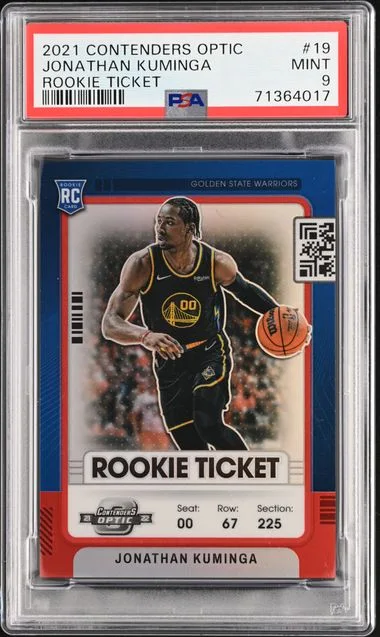 2021-22 Panini Contenders Optic Jonathan Kuminga Ticket #19 card image