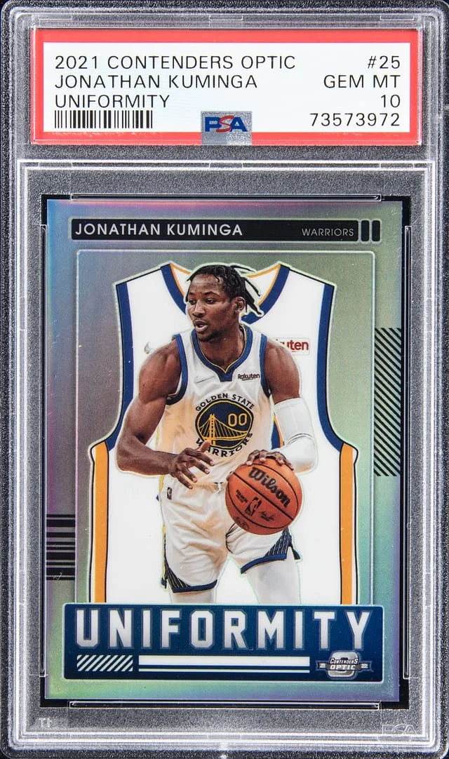 2021-22 Panini Contenders Optic Jonathan Kuminga Uniformity #25 card image
