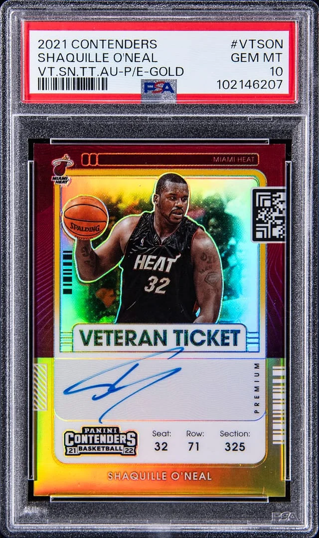 2021-22 Panini Contenders Shaquille O'Neal Finals Ticket #VT-SON card image