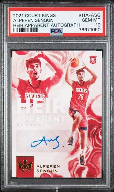 2021-22 Panini Court Kings Alperen Sengun Heir Apparent Autographs #HA-ASG card image