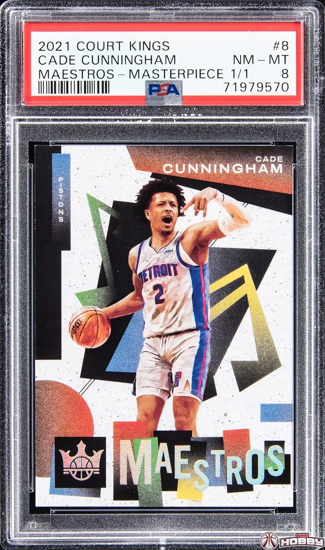 2021-22 Panini Court Kings Cade Cunningham Maestros Masterpiece #8 card image