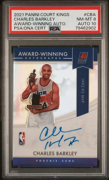 2021-22 Panini Court Kings Charles Barkley Award-Winning Autographs #CBA card image