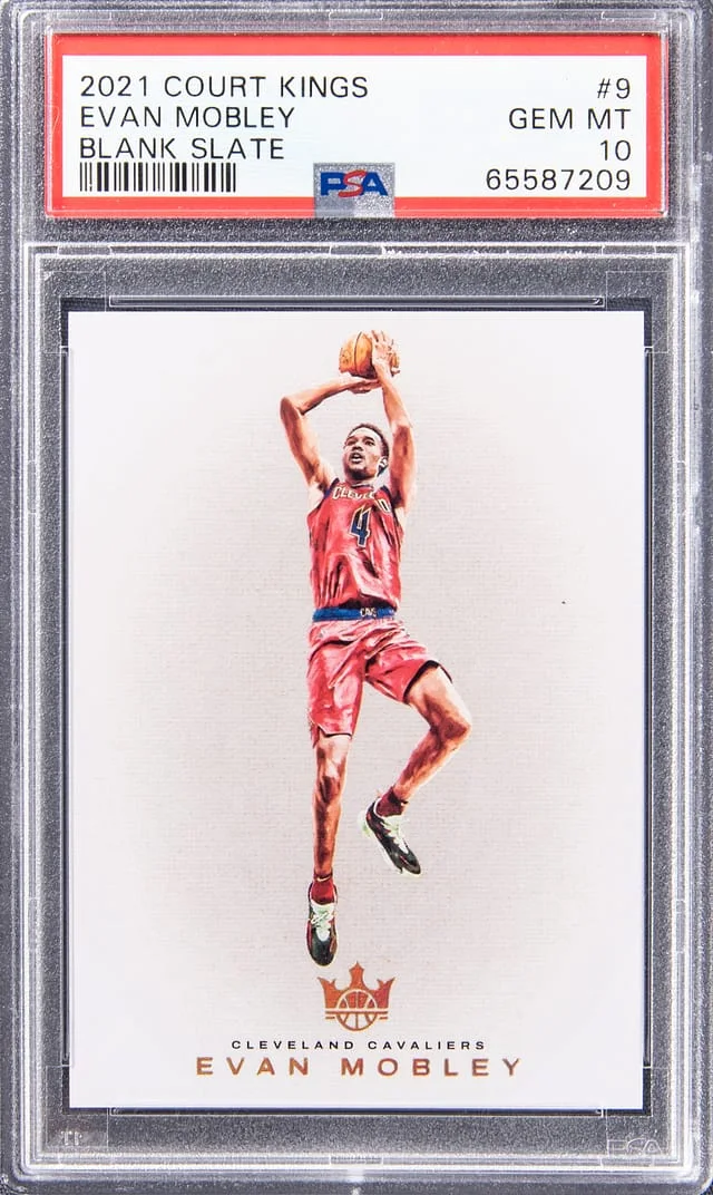 2021-22 Panini Court Kings Evan Mobley Blank Slate #9 card image