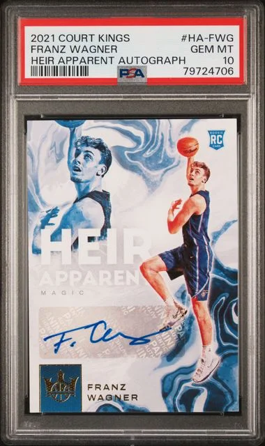 2021-22 Panini Court Kings Heir Apparent Autographs Ha-Fwg Franz Wagner #no-number card image