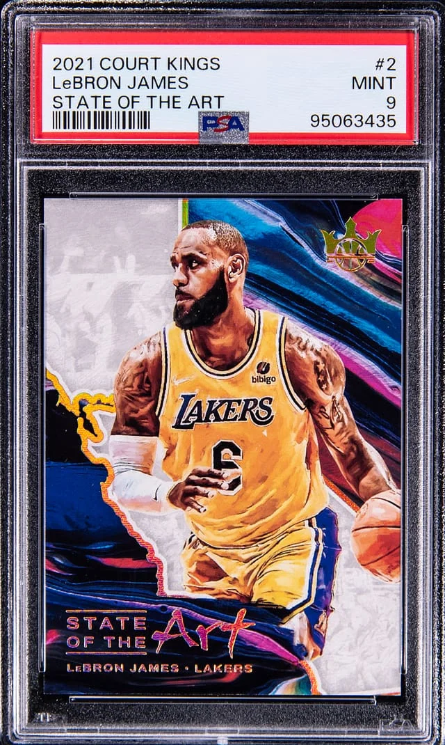 2021-22 Panini Court Kings LeBron James State of the Art #2 card image